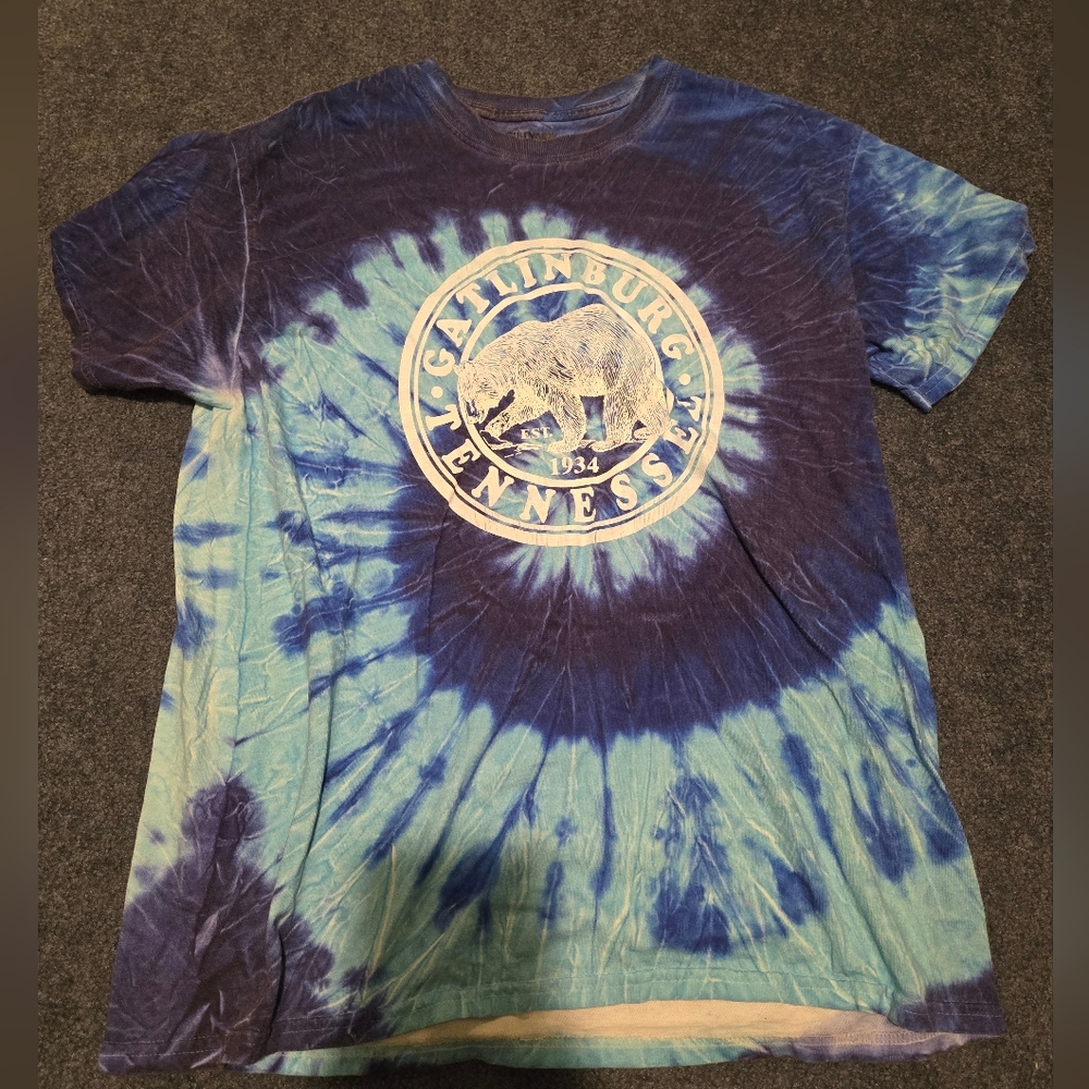 Tie-Dye Blue and Purple T-Shirt